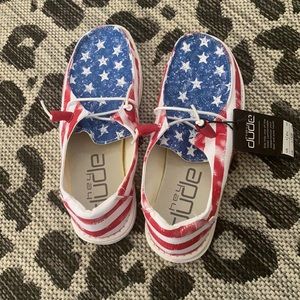 Women’s brand new patriotic hey dudes